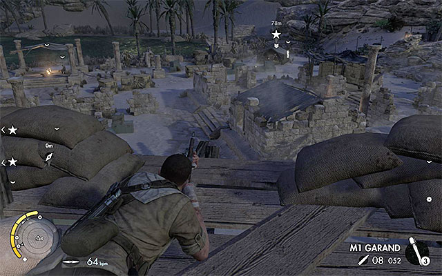 Its worthwhile to get to the vantage points and climb up the observation towers. - Sniper Elite 3 Afrika: Using your sniper rifle - Sniper Elite 3 Afrika: Hints - Sniper Elite III: Afrika Game Guide