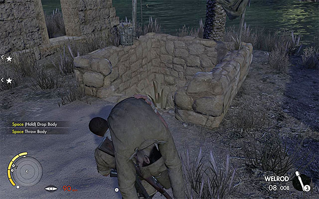 Hiding bodies isnt mandatory. - Sniper Elite 3 Afrika: Staying hidden - Sniper Elite 3 Afrika: Hints - Sniper Elite III: Afrika Game Guide