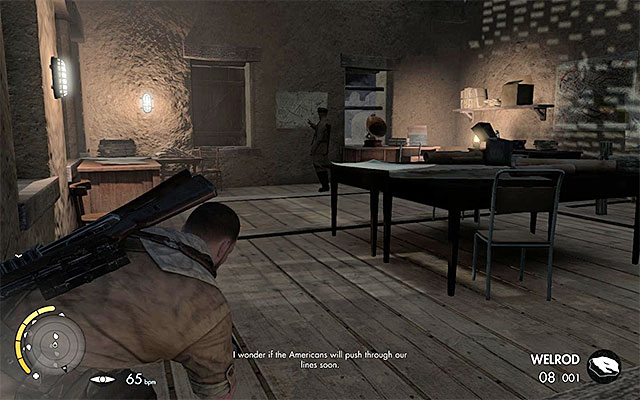 The officer with the key - Sniper Elite 3 Afrika: Finding the key to the cell - Sniper Elite 3 Afrika: Mission 4 - Fort Rifugio - Sniper Elite III: Afrika Game Guide