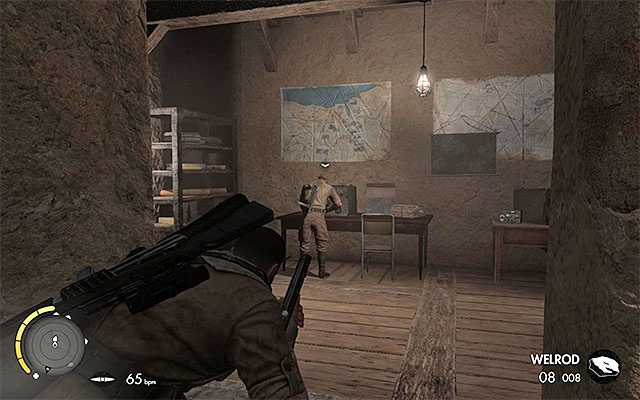 The room with a soldier and a secret - Sniper Elite 3 Afrika: Finding the informers cell - Sniper Elite 3 Afrika: Mission 4 - Fort Rifugio - Sniper Elite III: Afrika Game Guide