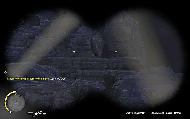 The North-Western part of the airfield is also being watched over by two snipers, who are occupying the nearby hill (point 5 on the map) - Sniper Elite 3 Afrika: Exploration of the eastern part of the airfield - Sniper Elite 3 Afrika: Mission 7 - Pont Du Fahs Airfield - Sniper Elite III: Afrika Game Guide