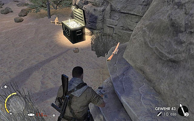 2 - Sniper Elite 3 Afrika: Exploration of the western part of the airfield - Sniper Elite 3 Afrika: Mission 7 - Pont Du Fahs Airfield - Sniper Elite III: Afrika Game Guide