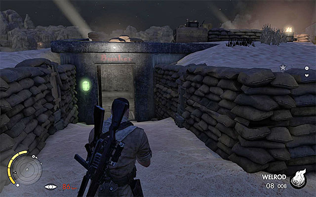An example entrance to the bunker complex - Sniper Elite 3 Afrika: Accessing the bunker complex - Sniper Elite 3 Afrika: Mission 7 - Pont Du Fahs Airfield - Sniper Elite III: Afrika Game Guide