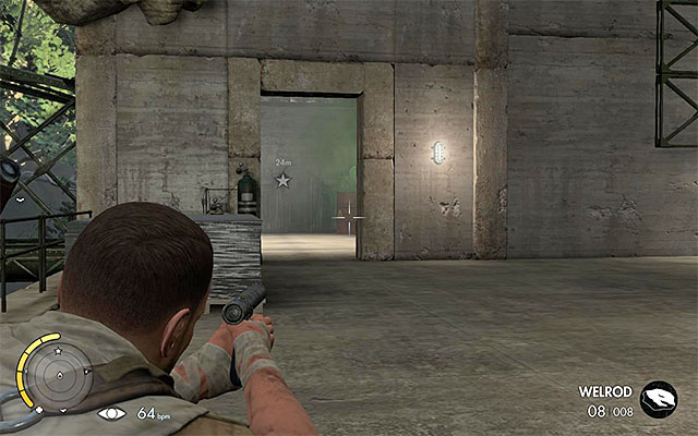 The suggested spot to take the shot - Sniper Elite 3 Afrika: Destroying the second transformer - Sniper Elite 3 Afrika: Mission 8 - Ratte Factory - Sniper Elite III: Afrika Game Guide