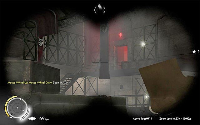 Several enemies exit the depot on the upper level - Sniper Elite 3 Afrika: Destroying the ammo depot - Sniper Elite 3 Afrika: Mission 8 - Ratte Factory - Sniper Elite III: Afrika Game Guide