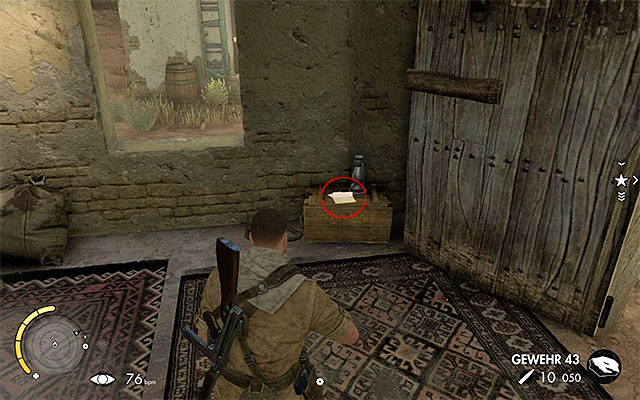 The collectible is inside one of the buildings - Sniper Elite 3 Afrika: War Diaries Collectibles - Mission 6 - Sniper Elite 3 Afrika: Collectibles - Mission 6 - Sniper Elite III: Afrika Game Guide