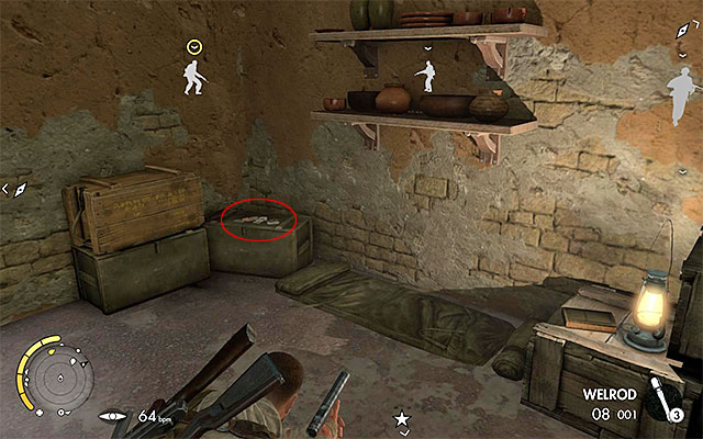 You can sneak into the cottage immediately, or clear the area beforehand - Sniper Elite 3 Afrika: Collectible Cards Collectibles - Mission 6 - Sniper Elite 3 Afrika: Collectibles - Mission 6 - Sniper Elite III: Afrika Game Guide