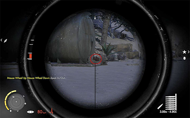 You can use grenades, dynamites or aim at shoot at detonable elements of surrounding. - Sniper Elite 3 Afrika: Eliminating the third enemy officer - Sniper Elite 3 Afrika: Mission 2 - Gaberoun - Sniper Elite III: Afrika Game Guide