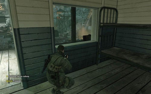 If you came in the right moment, one of the soldiers should be walking on the right, completely covered - wait until your shot is deafened and kill him with the sniper rifle - Mission 2 - Mittelwerk Facility - p. 1 - Walkthrough - Sniper Elite V2 Game Guide & Walkthrough