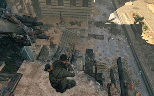 The last stage implies clearing the entrance of the building youre in - Mission 4 - Opernplatz - p. 2 - Walkthrough - Sniper Elite V2 Game Guide & Walkthrough