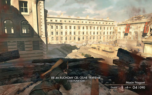 Right beside the sniping point you will find an ammo crate - Mission 4 - Opernplatz - p. 2 - Walkthrough - Sniper Elite V2 Game Guide & Walkthrough