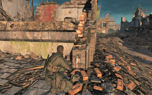 Slowly move forward - Mission 7 - Karlshorst Command Post - p. 1 - Walkthrough - Sniper Elite V2 Game Guide & Walkthrough