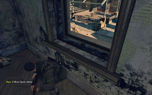 You next target is another patrolling soldier and a German standing beside the machine gun post - Mission 10 - Brandenburg Gate - p. 1 - Walkthrough - Sniper Elite V2 Game Guide & Walkthrough