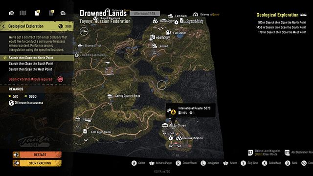 Activate Geological Exploration in Drowned Lands, Taymyr, Russian Federation - SnowRunner: Quarry, Russia - how to unlock - FAQ - SnowRunner Guide