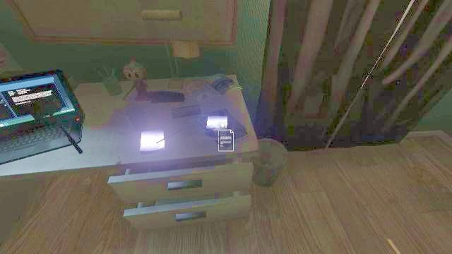 There are numerous collectibles on the desk, in the drawer and on the pin board. - Simons Apartment | SOMA Game Walkthrough - Walkthrough - SOMA Guide