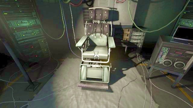 Yup, that armchair looks perfectly fine... - Subway / David Munshis laboratory | SOMA Game Walkthrough - Walkthrough - SOMA Guide