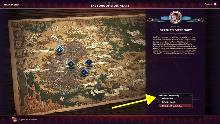 1 - Songs of Conquest: Difficulty levels and Threat Level - Basics - Songs of Conquest Guide