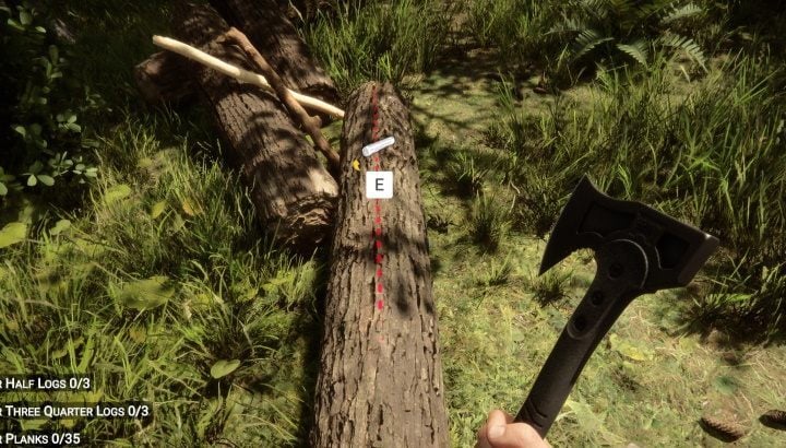 Logs can be cut both alongside and across - Sons of the Forest: Log processing - Resources and crafting - Sons of the Forest Guide