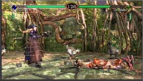 Opponents: Rock (Knock Down); Cassandra (Strenghten Horizontal); Lizardman (Venom Fang C) - Ashlotte - Story - Soul Calibur IV - Game Guide and Walkthrough