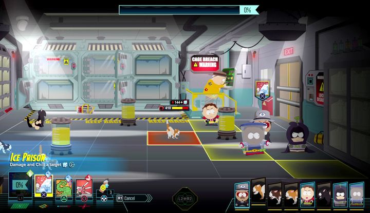You can use the yellow containers to deal additional damage to your opponents. - The Many Asses of Dr. Mephesto | Main Missions Walkthrough - Main Missions Walkthrough - South Park: The Fractured But Whole Game Guide
