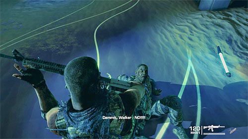 During landing Walker will collide with enemy soldier - Chapter XII - Rooftops - p. 1 - Game Walkthrough - Spec Ops: The Line - Game Guide and Walkthrough