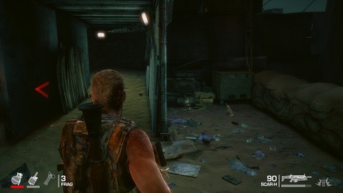 Once you get inside the bunker, use the gun on the opposite side, because enemies will carry out another attack (screen 1) - Chapter XIV - The Bridge - Game Walkthrough - Spec Ops: The Line - Game Guide and Walkthrough