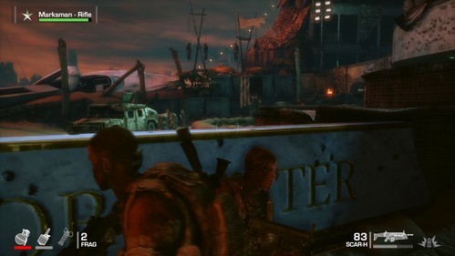 Carefully lean out from the cover, looking to the right - Chapter XIV - The Bridge - Game Walkthrough - Spec Ops: The Line - Game Guide and Walkthrough