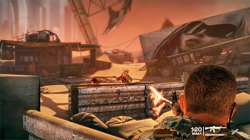 Your task is to sufficiently get closer to positions occupied by refugees - Chapter I - The Evacuation - p. 2 - Game Walkthrough - Spec Ops: The Line - Game Guide and Walkthrough