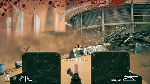 After preliminary clearing the area, jump down - Chapter II - The Dune - p. 1 - Game Walkthrough - Spec Ops: The Line - Game Guide and Walkthrough