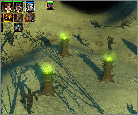 On the other side of the portal (1) you are introduced to the situation in the Crystal Forest - Crystal Forest | Chapter: The Hunt - Chapter: The Hunt - Spellforce 2: Shadow Wars Game Guide