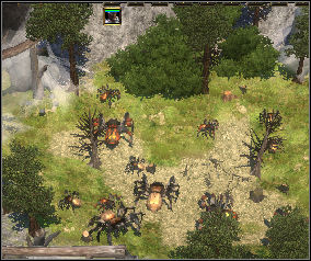 Now its time to visit the Spider Lair to get some spidersilk for Odger - Sevenkeeps (2) | Chapter: The Catapults of Underhall - Chapter: The Catapults of Underhall - Spellforce 2: Shadow Wars Game Guide