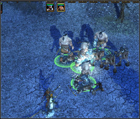 Near the place you found petrified giants there is a great battle raging - men fighting against beasts (19) - Underhall | Chapter: The Catapults of Underhall - Chapter: The Catapults of Underhall - Spellforce 2: Shadow Wars Game Guide