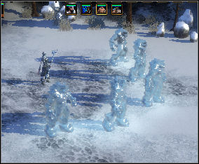 Aman fortified the way to her base with a line of defensive towers (22) - Underhall | Chapter: The Catapults of Underhall - Chapter: The Catapults of Underhall - Spellforce 2: Shadow Wars Game Guide