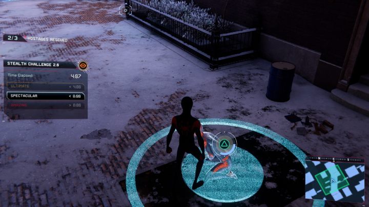 In this district, you will find stealth challenge 2 - Spider-Man Miles Morales: Greenwich - map, collectibles and locations - World Atlas - Spider-Man Miles Morales Guide