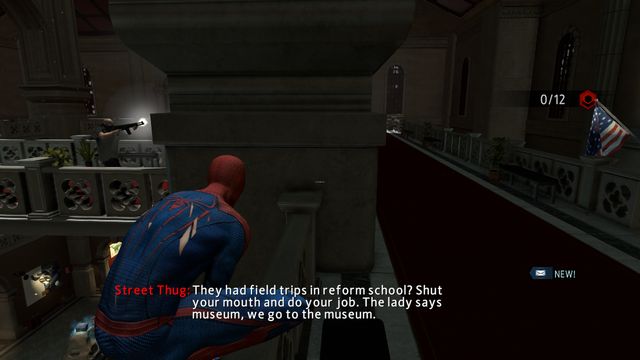 The first guard in the middle - Claws of the cat! - Walkthrough - The Amazing Spider-Man 2 - Game Guide and Walkthrough