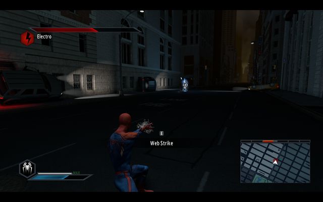 Keep shooting until Electros halo disappears - Power surge! - Walkthrough - The Amazing Spider-Man 2 - Game Guide and Walkthrough