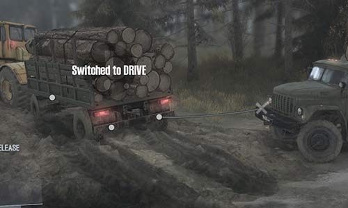The winch can also be used to pull other vehicles - Effective transport and Garage points - Beginners Guide - Spintires MudRunner Guide and Tips
