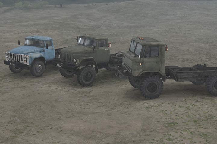 You begin the game with B-130, which is the weakest truck in the class - Light Trucks (class B) | Vehicles in Spintires MudRunner - Vehicles - Spintires MudRunner Guide and Tips