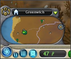 Smaller dots guide you to small nests, where your creature reborns after it's death. Bigger dots show main direction of migration. - First decisions and basic informations - Creature Stage - Spore - Game Guide and Walkthrough