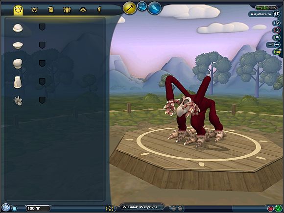 More informations about this part you can find in chapter Creating a tribe - First decisions and basic informations - Tribal Stage - Spore - Game Guide and Walkthrough