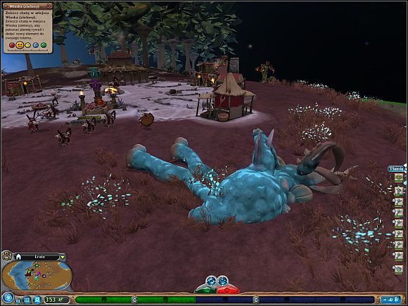 Herbivores and omnivores can just pick up the fruits - look for red fruits - How to get food? - Tribal Stage - Spore - Game Guide and Walkthrough