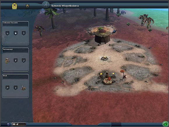 Food and healing - if you want to heal your units in the middle of the fight and make collecting more efficient - check this section - Creating a village and accessories - Tribal Stage - Spore - Game Guide and Walkthrough