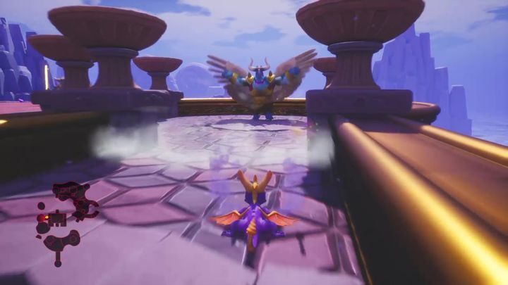 From here, you can go in two ways - Cloud Spires | Spyro: Year of the Dragon Walkthrough - Sunrise Spring - Spyro Reignited Trilogy Guide