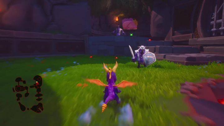 You will emerge in a clearing divided by streams of lava - Molten Crater | Spyro: Year of the Dragon Walkthrough - Sunrise Spring - Spyro Reignited Trilogy Guide