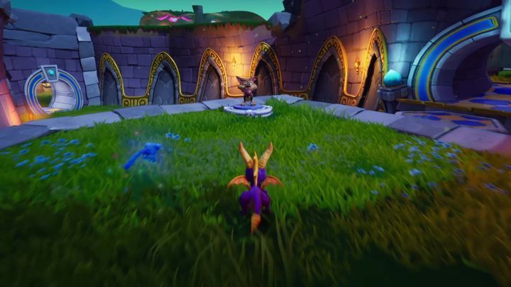 You have to be extra careful in the area with two buttons - Enchanted Towers | Spyro: Year of the Dragon Walkthrough - Midday Gardens - Spyro Reignited Trilogy Guide