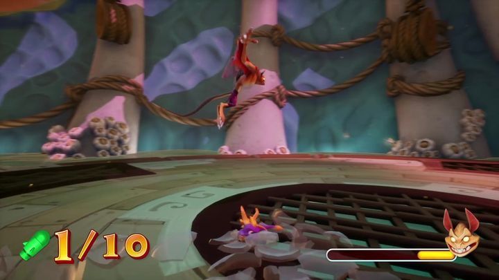 Special types of ammunition will appear on the arena, and you can use them to inflict damage to Scorch - Spike & Scorch - Bosses - Spyro Reignited Trilogy Guide