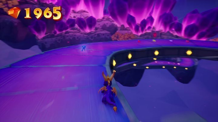 By going to the right of the wizard, you will reach an island with a teleport on it, use it and you will be transported to a portal meant for Bentley - Crystal Islands | Spyro: Year of the Dragon Walkthrough - Midnight Mountain - Spyro Reignited Trilogy Guide