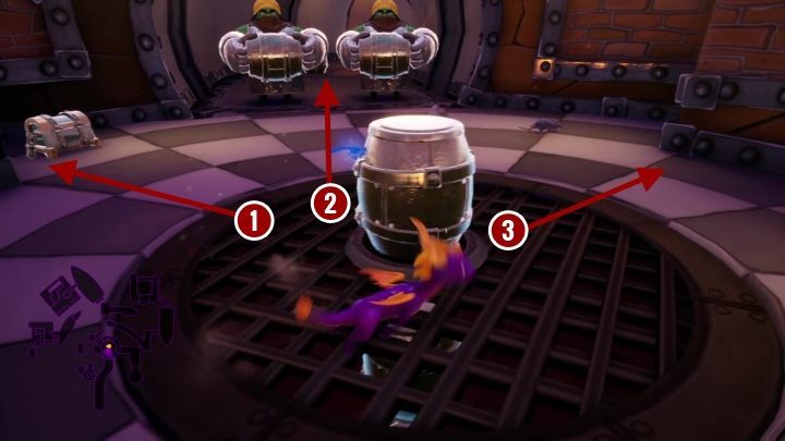 At the end of the corridor, you will find the second dragon - Gnorc Cove | Spyro The Dragon Walkthrough - Gnorc Cove - Spyro Reignited Trilogy Guide