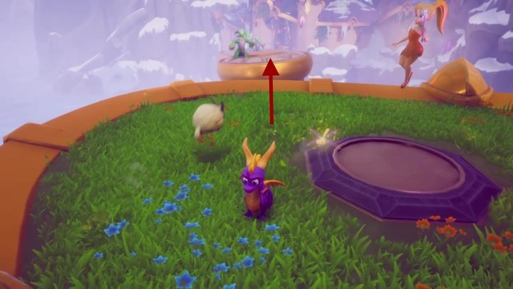 Having saved the dragon and neutralized the threat, you will have to jump on the moving platforms - High Caves | Spyro The Dragon Walkthrough - Magic Crafters - Spyro Reignited Trilogy Guide