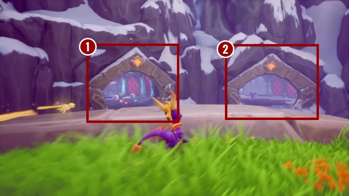First, however, focus on the bridge located in front of the place that you came from - High Caves | Spyro The Dragon Walkthrough - Magic Crafters - Spyro Reignited Trilogy Guide